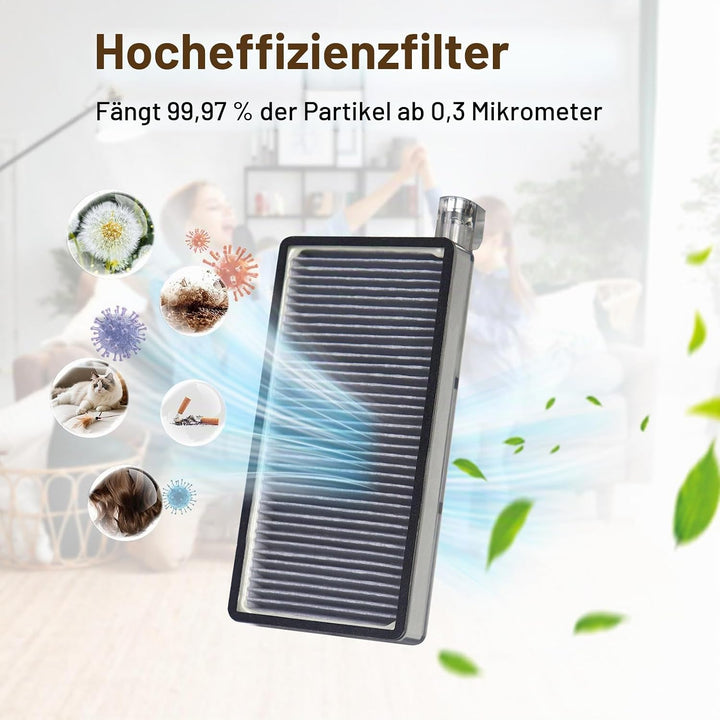 17 Stück Zubehör für Dreame Aqua10 Ultra, 1 Hauptbürste 1 Rollen-Wischtuch, 2 HEPA-Filter, 4 Seitenb