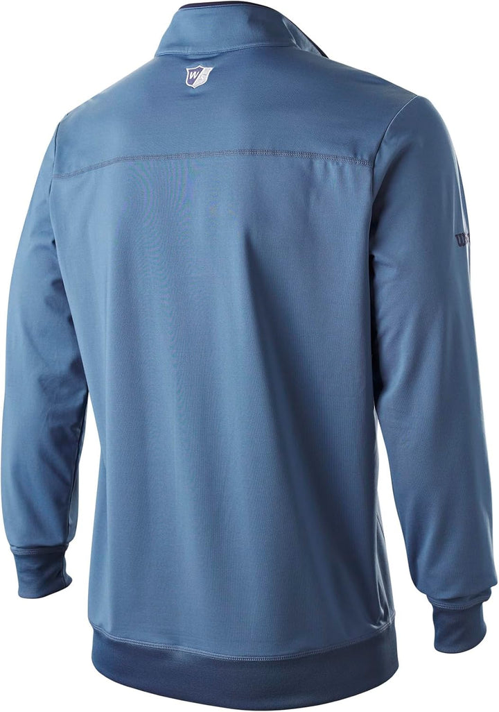 Wilson Herren Men's Thermal Tech Polo Shirt S Blau, S Blau