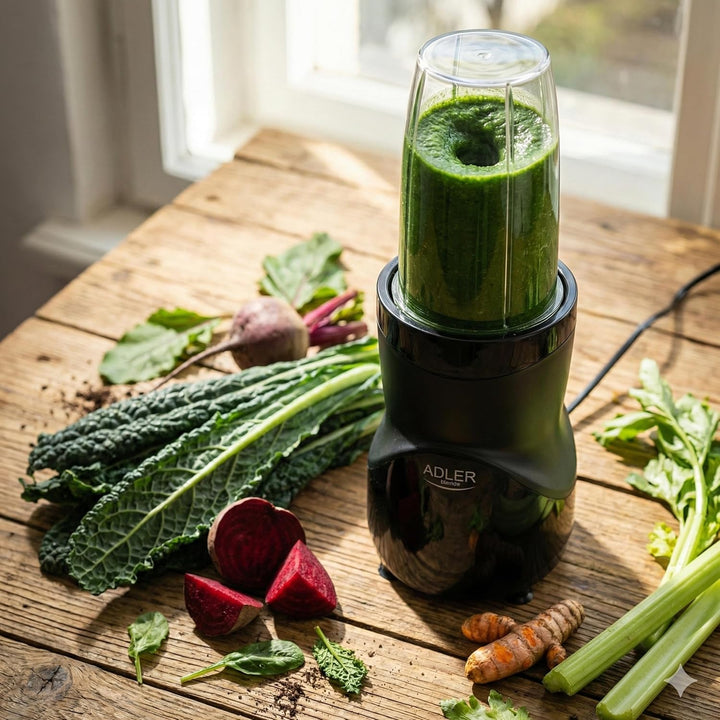 ADLER EUROPE Standmixer, Smoothie- und Cocktailmixer, Personal Blender, Eiscrusher, 1200 W, BPA-frei