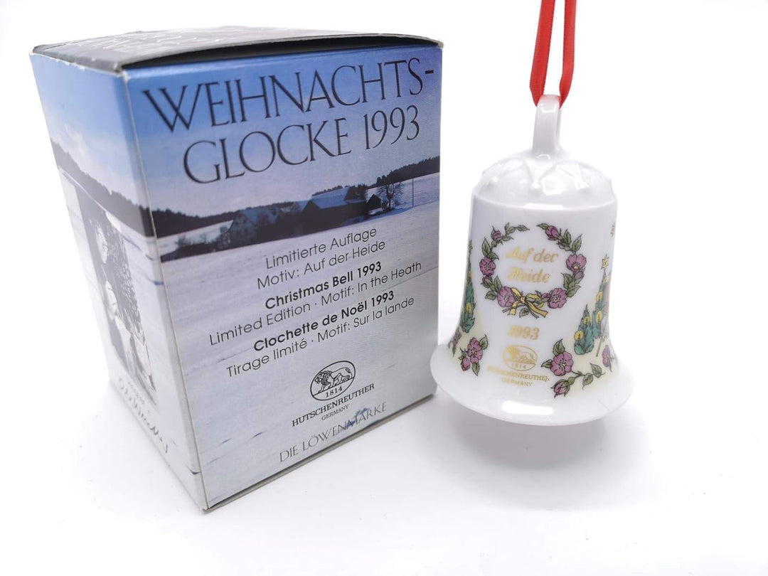 Hutschenreuther Weihnachtsglocke 1993*Rarität, Porzellanglocke, Anhänger, Weihnachten, Baumschmuck