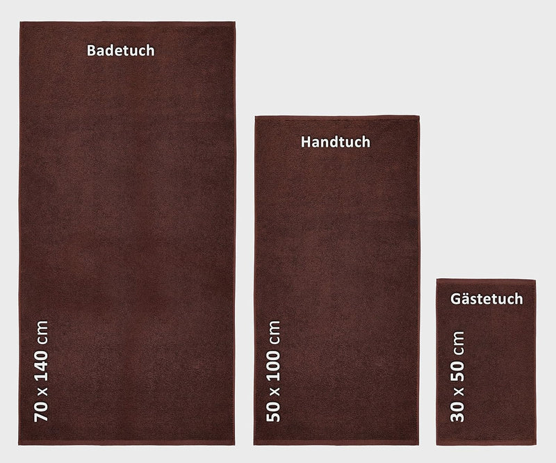 BEAUTEX Handtuch-Set Premium Frottier Sets Made in Europe, 100% Baumwolle 550g/m², Oeko-TEX Zertifiz