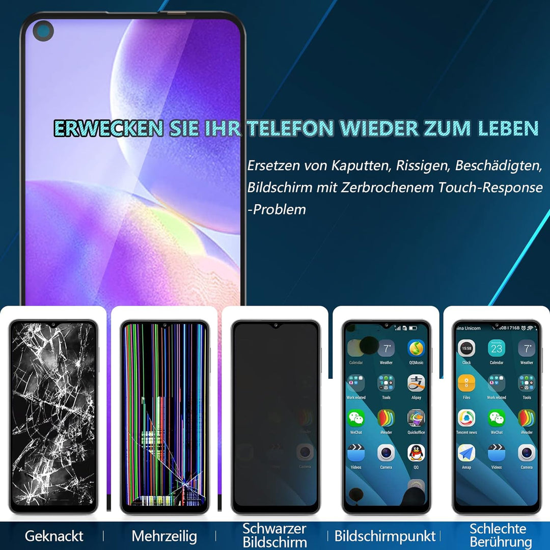 RongZy Display für Oppo Find X3 Lite CPH2145/RENO5 5G Bildschirmersatz Digitizer Touchscreen Montier