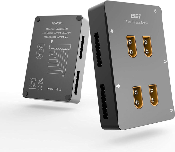 ISDT PC-4860S Lipo Akku Parallel Ladekarte,RC Lipo Balanced Parallel Charging Board,Sicher Parallel