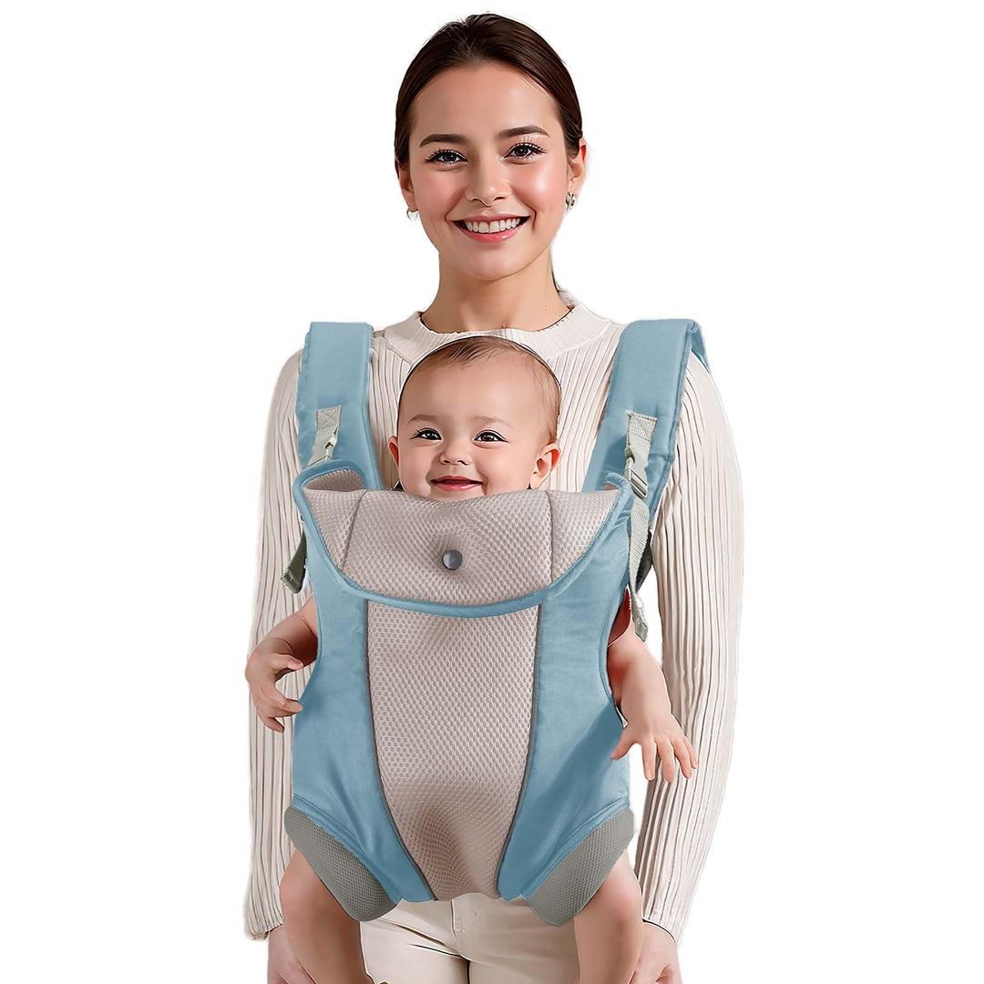 Ergonomische Babytrage mit verstellbarem Riemen, 4-in-1-Tragetasche für Neugeborene und Kleinkinder,