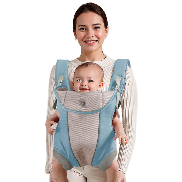Ergonomische Babytrage mit verstellbarem Riemen, 4-in-1-Tragetasche für Neugeborene und Kleinkinder,