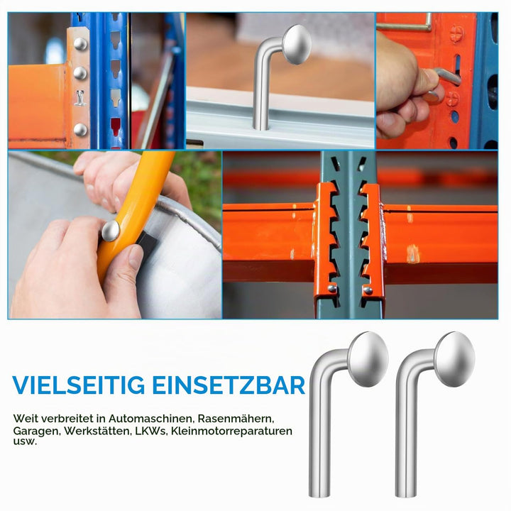 UKCOCO 100st Fallbolzen Für Palettenregale Palettenregalschild J Bolzen Schrauben Für Schwere Beansp