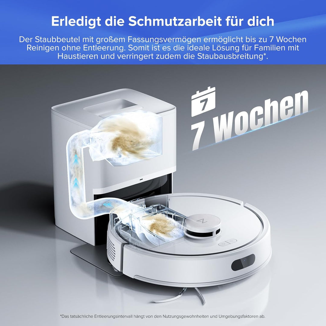 roborock Q7 L5+ Set Saugroboter mit Wischfunktion Absaugstation, verbessert von Q5 Pro+, Dual Anti-T