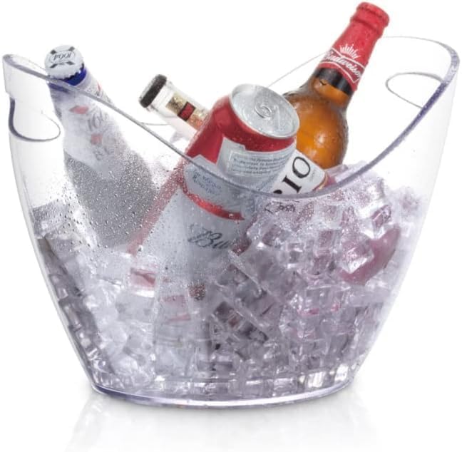 8L Eiseimer Champagner Eimer,Eis Eimer,Weinkühler Sektkühler,grosse Eiskübel, Küchenobst und Gemüse