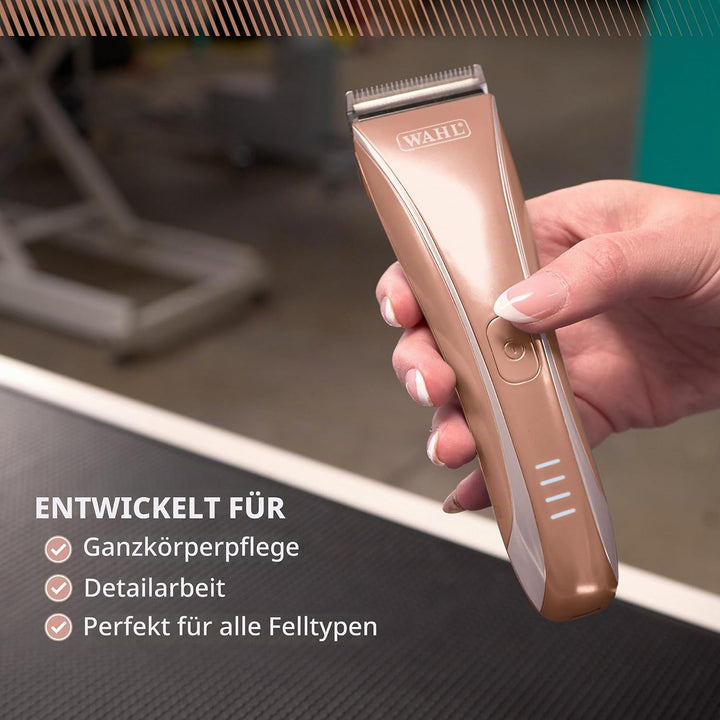 Wahl Motiva2 - Professioneller Kabelloser Tierhaarschneider, Digitale Anzeige, 3 Stunden Laufzeit, 5