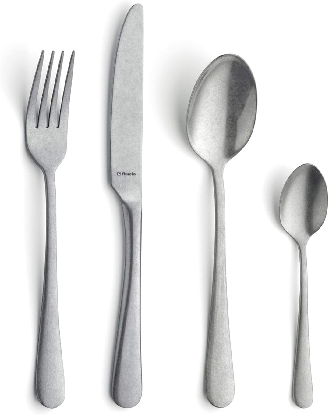 Amefa AUSTIN VINTAGE Besteck Set, Besteck für 6 Personen, 24-teilig, 18/10 Edelstahl, 13/0 Klingenst