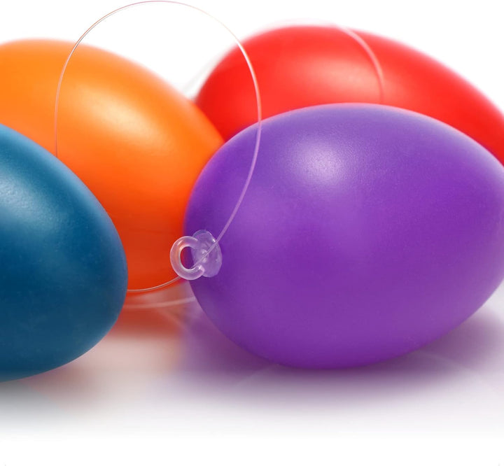 com-four® 36x Ostereier zum Aufhängen - Osterdeko in leuchtenden Farben - Deko Ostereier aus Kunstst