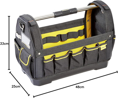 Stanley FatMax Werkzeugtrage (Werkzeugtasche 48cm x 25cm x 33cm, 600 Denier Nylon, wasserdichter Kun