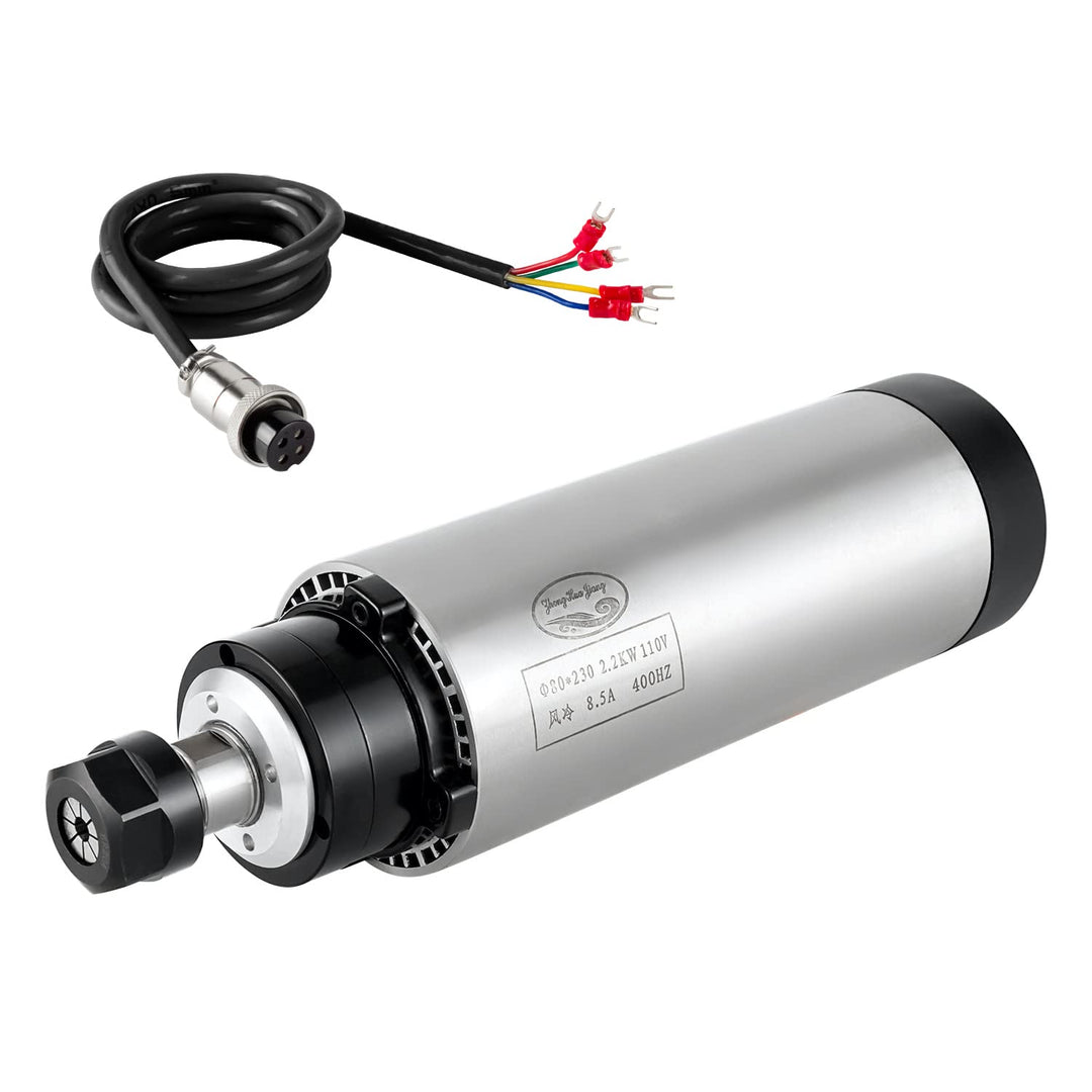 CNC Spindelmotor 220V 2.2KW 2200W luftgekühlt 80mm 4 Lager 24000RPM 400HZ für CNC-Routermaschine Sep