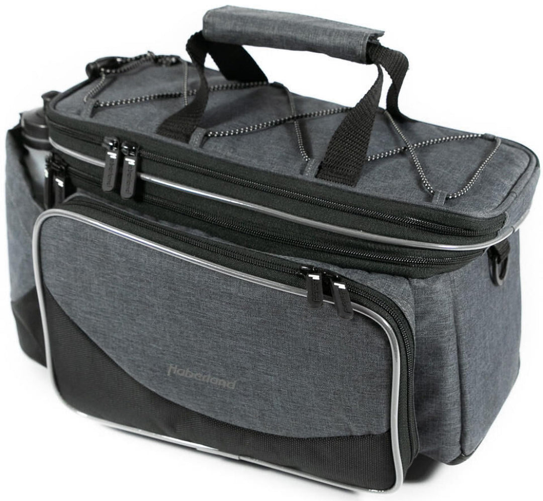 Haberland Unisex – Erwachsene Flexibag Top Gepäckträgertasche, Schwarz, 40 x 24 x 22 cm