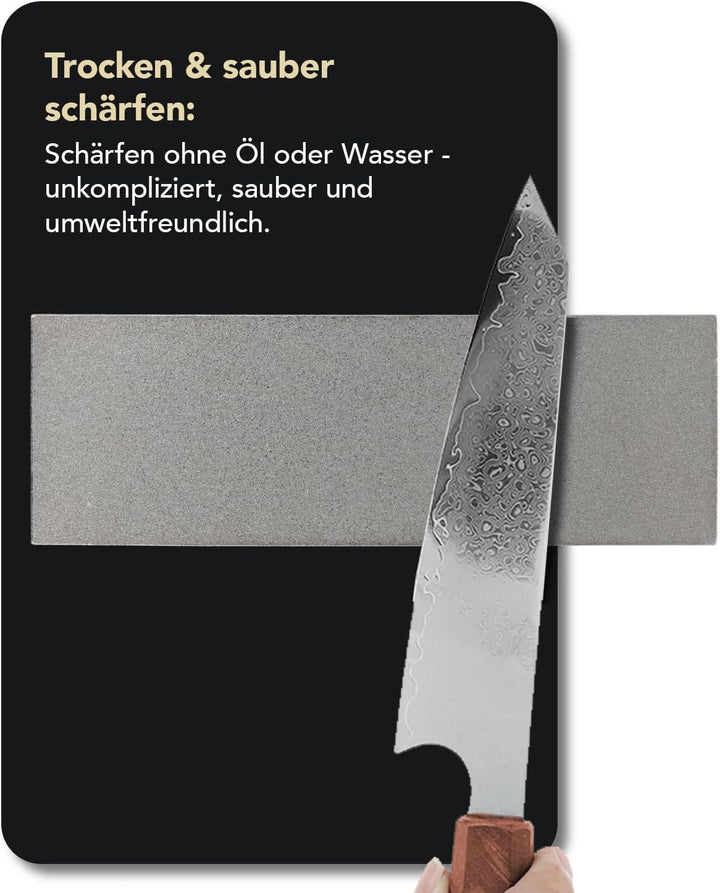 DMT Dia-Sharp doppelseitiger Schärfstein, 15,2cm / 6 Zoll, extrafein/fein, 1 Stück, D6EF Extra-Fein/