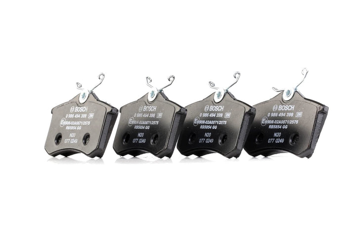 Bosch BP1322 Bremsbeläge - Hinterachse - ECE-R90 Zertifizierung - vier Bremsbeläge pro Set