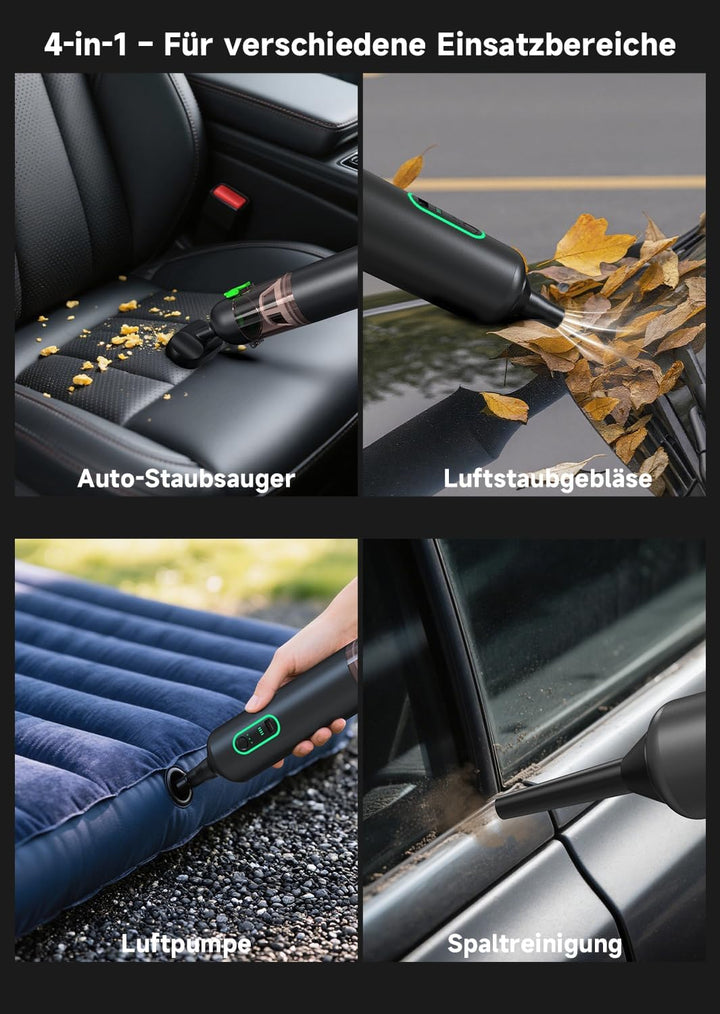 Kabelloser Handstaubsauger, Akku-Autostaubsauger mit hoher Leistung | Kabelloser Staubsauger mit HEP