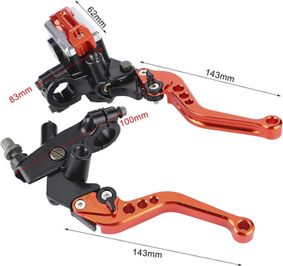 Fydun Motorrad Hauptbremszylinder Hebel 1 Paar Lenker Bremse Kupplungszylinder 22mm Universal Motor