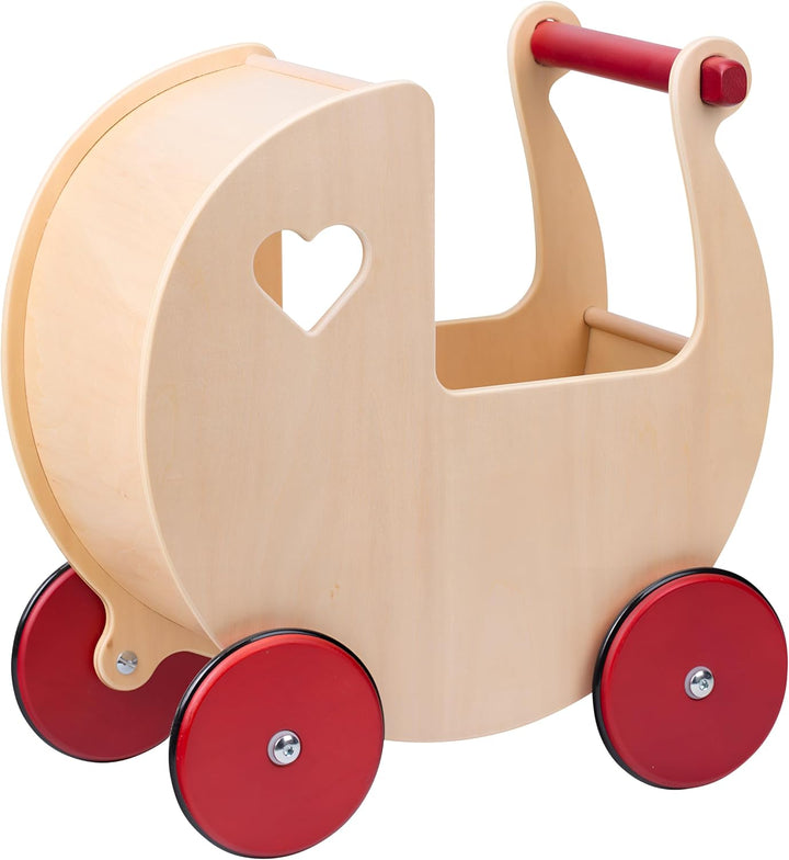 Moover MOOV-n-002 Holz-Puppenwagen, Natur, 46 x 24 x 45 Centimeters