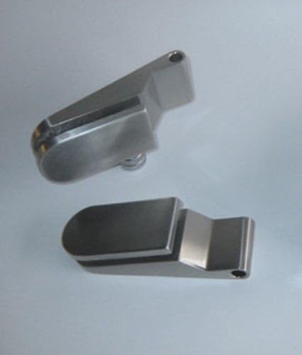 BP1-834R-BB: Glasdrehtür, ESG Glas 834x1972x8mm, DIN rechts, Siebdruck P1, mit Beschlag inkl. Schlos