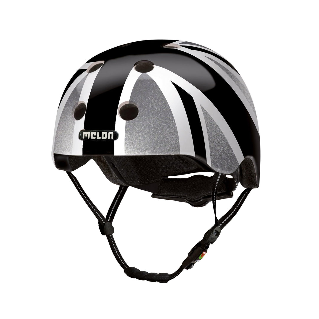 Melon »Union Jack Plain« Leichter und Cooler Fahrradhelm für Damen, Herren und Kinder mit maximalem