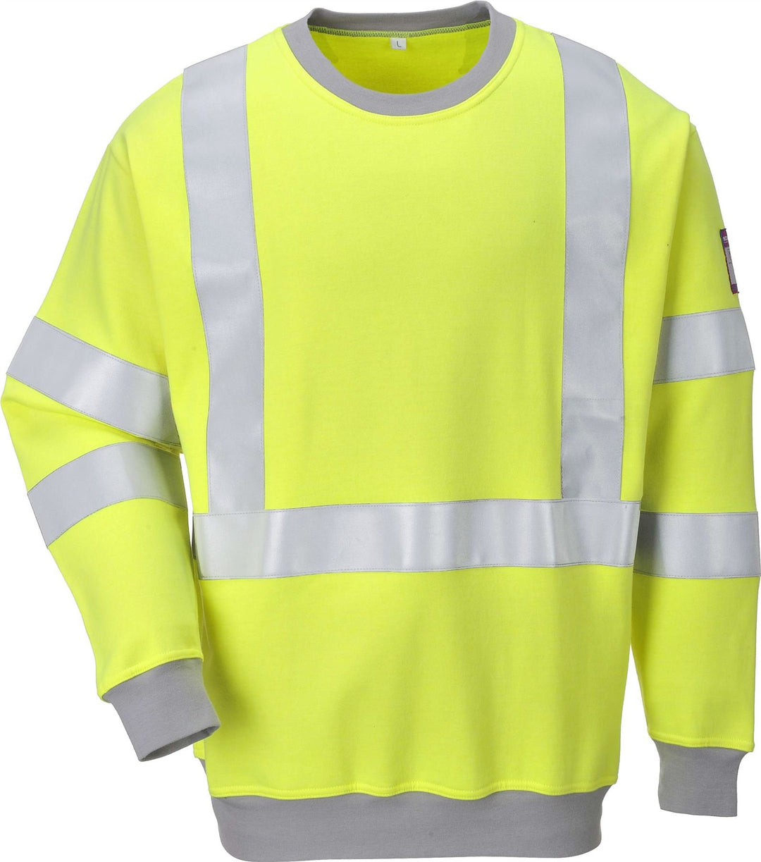 FR Hi-Vis Sweatshirt, colorYellow talla Small S gelb, S Gelb