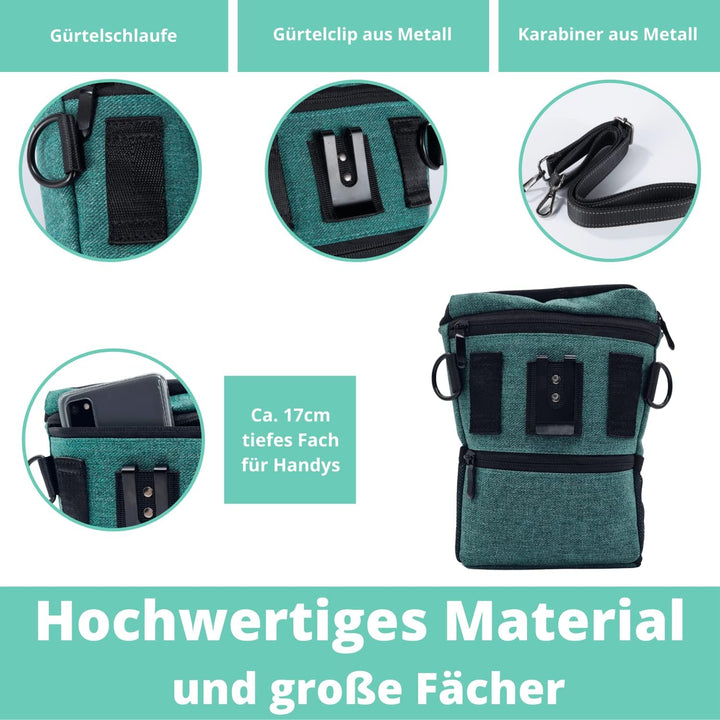 Premium Leckerlibeutel für Hunde - Perfekt für die Welpenerziehung & das Training - Funktional, prak