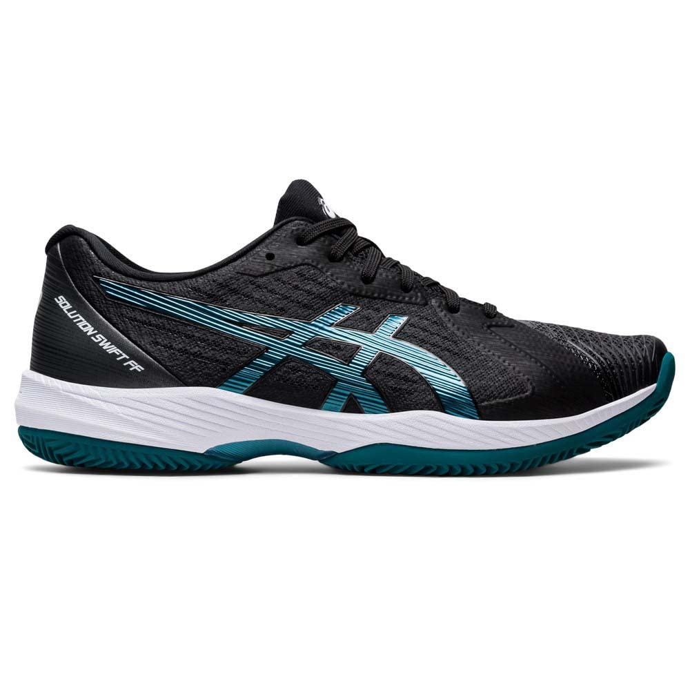 ASICS Herren Solution Swift Ff Clay Tennis Shoe 44.5 EU Black Misty Pine, 44.5 EU Black Misty Pine
