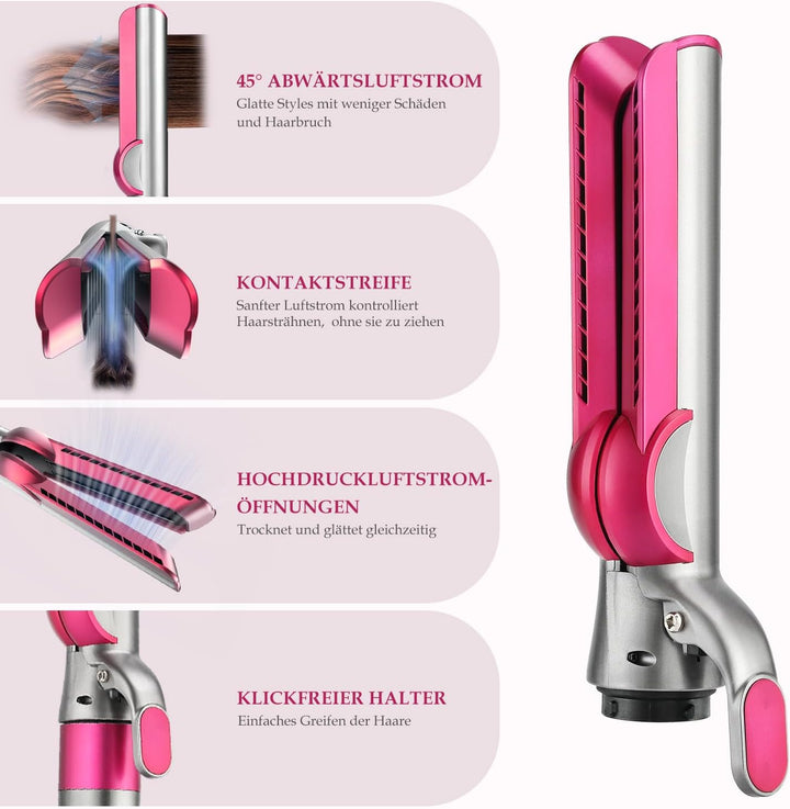 Haarglätter-Aufsatz für Dyson Airwrap, Kompatibel mit HS01/HS05/HS08, Airflow Technologie ohne Heizp