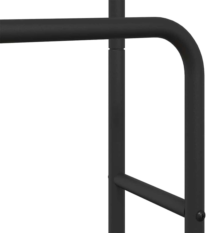 Hothingwell Kleiderständer mit Ablage Antikholz 90 x 30 x 100,5 cm | Robuster Stahlrahmen, schwarze