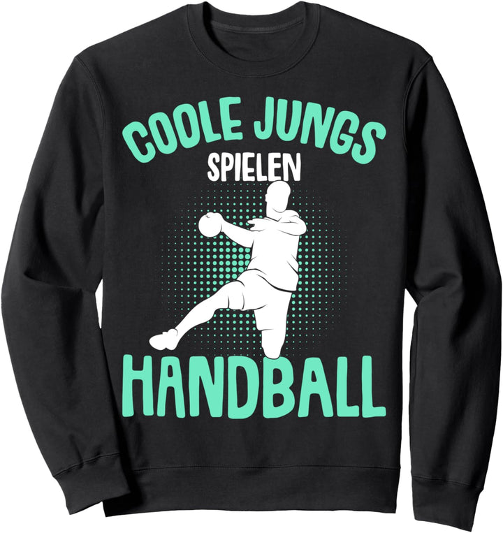 Coole Jungs spielen Handball Handballer Kinder Jungen Sweatshirt