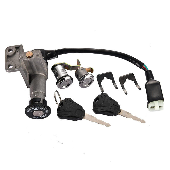 GOOFIT Schloss set Zündschloss Kit Ersatz für GY6 49cc 50cc Chinese Moped Scooter Jonway 50QT-21