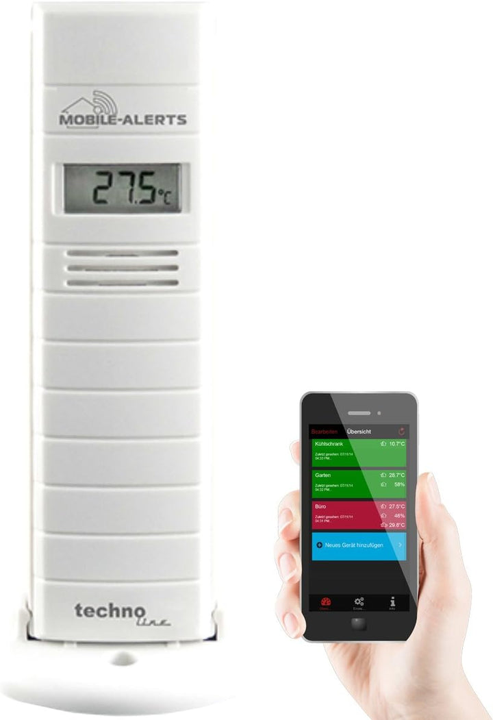 Technoline MA 10200 + Gateway Temperatur- und Luftfeuchteüberwachung von Terrarien/Gewächshäuser, We