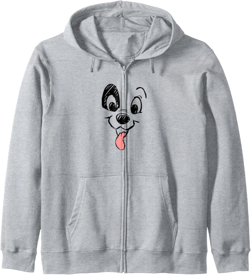 Disney 101 Dalmatians Patch Puppy Tounge Out Face Kapuzenjacke