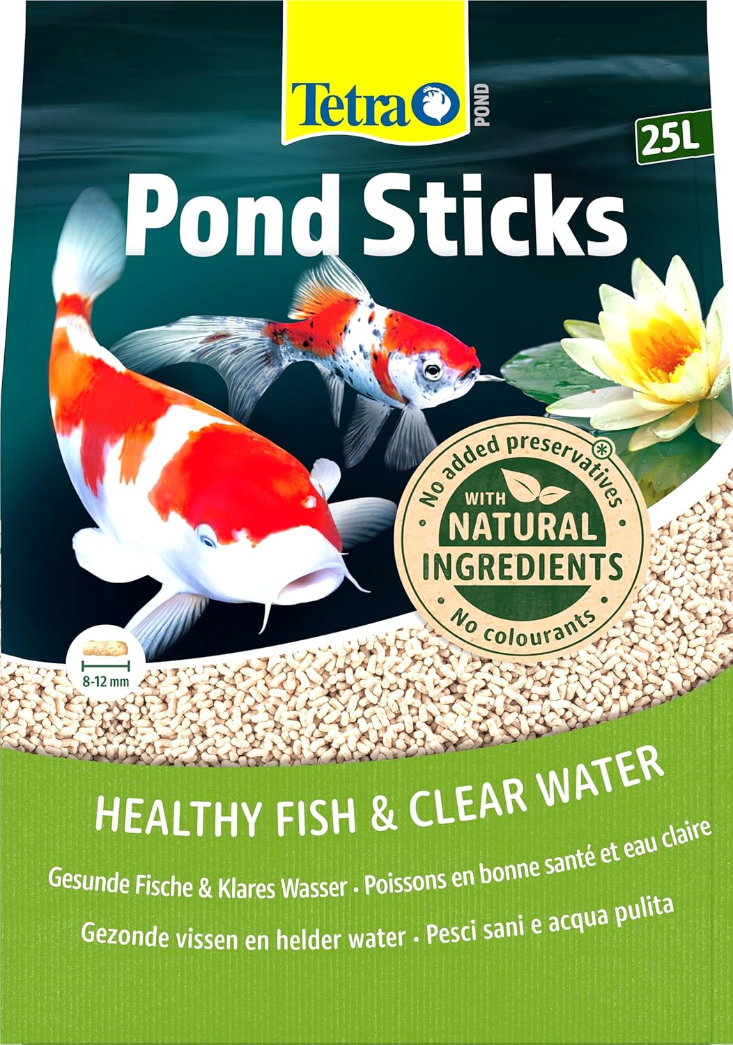 Tetra Pond Sticks - Fischfutter für Teichfische, für gesunde Fische und klares Wasser im Gartenteich