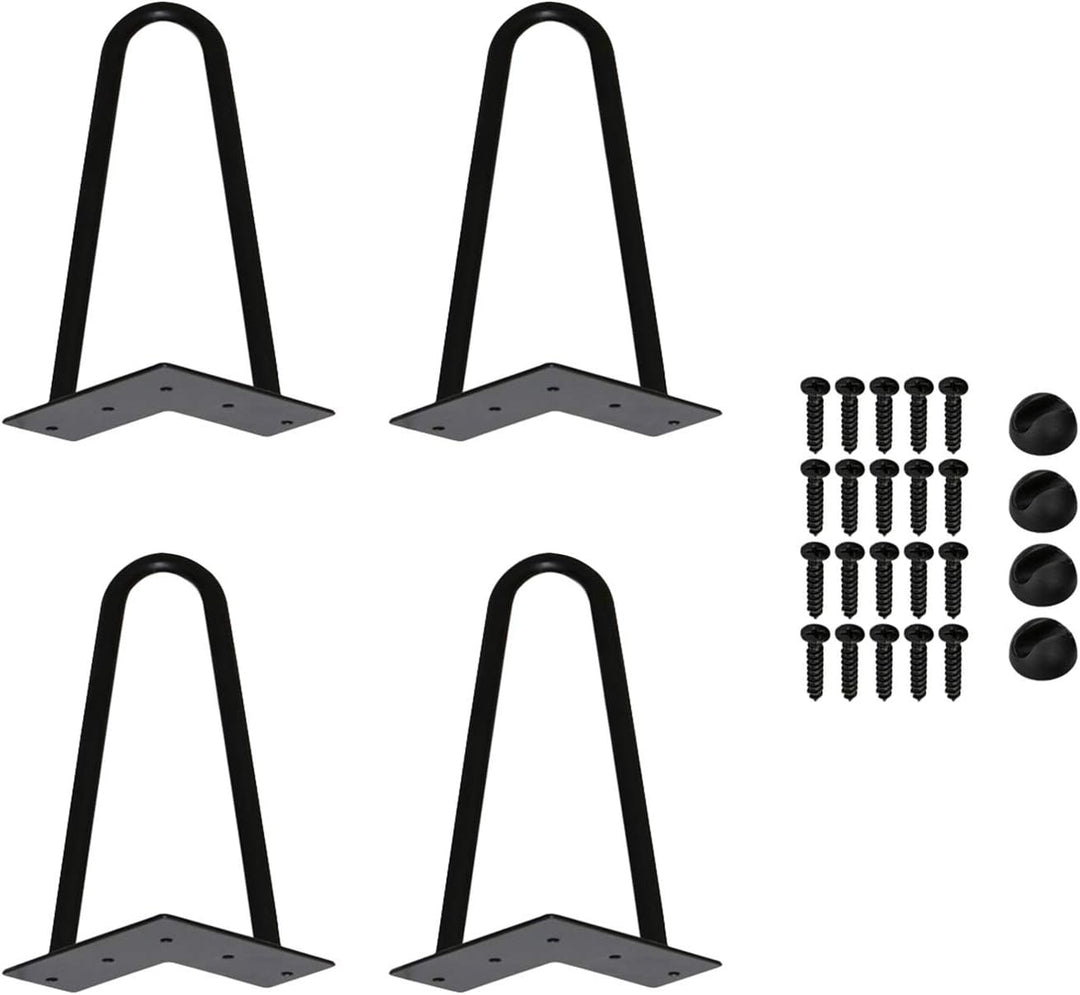 Einfeben 4er Set Doppelstab Hairpin Legs, Haarnadelbeine Schrank Tischgestell, DIY Hairpins Tischbei