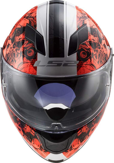 LS2 103205454XXS Motorradhelm Full Face FF320 Stream Evo, Unisex, Weiss/Orange, XXS XXS Weiss / Oran