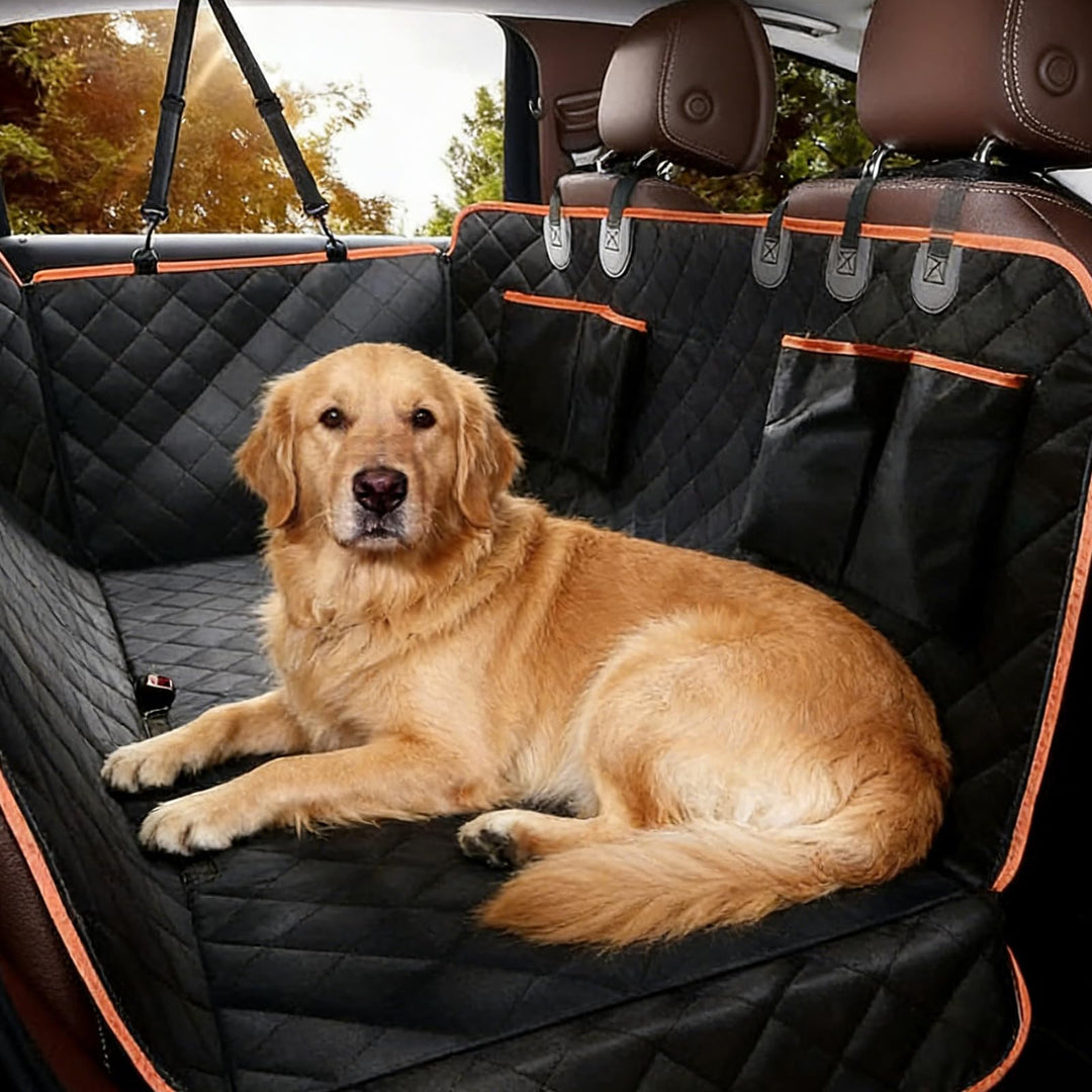 GOMETY Hundedecke Auto Rückbank, Autoschondecke Hund Rücksitz, Wasserdicht Hundesitz Auto Rückbank,