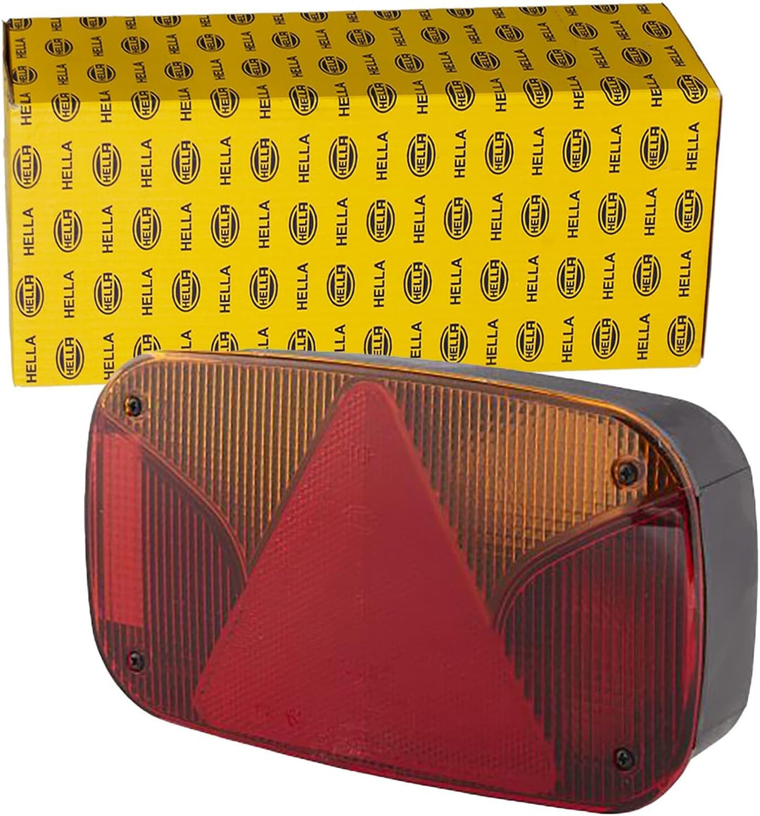 HELLA Rückleuchte - Glühlampe - 12V - Anbau/geschraubt - ECE - Lichtscheibenfarbe: weiss/rot - Steck