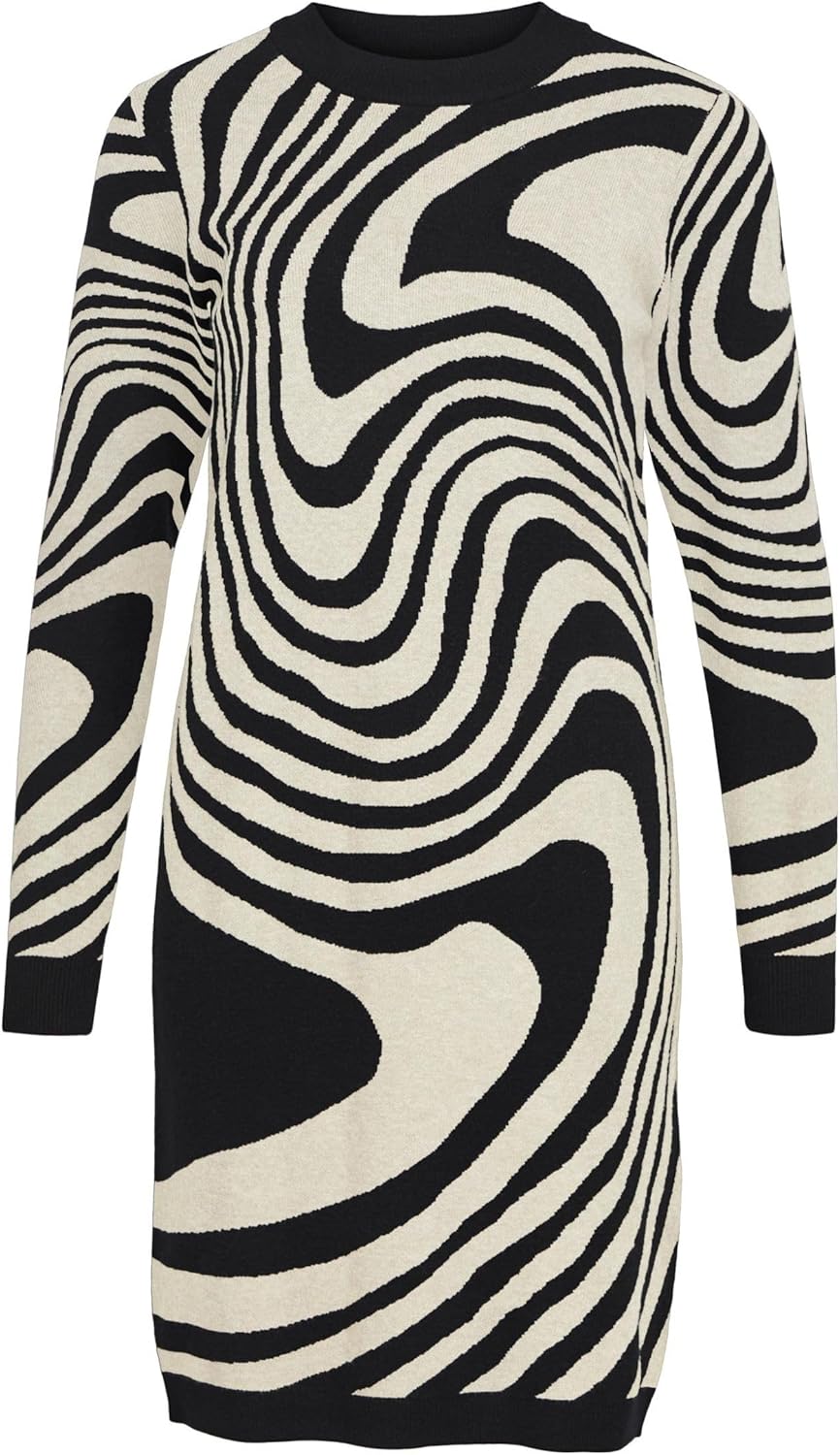 Object Female Strickkleid OBJRAY M Black 5, M Black 5