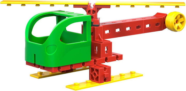 fischertechnik 564065 JUNIOR Constructor – Bausatz für Kinder ab 5 Jahren, Spielzeug mit Bagger, Hub