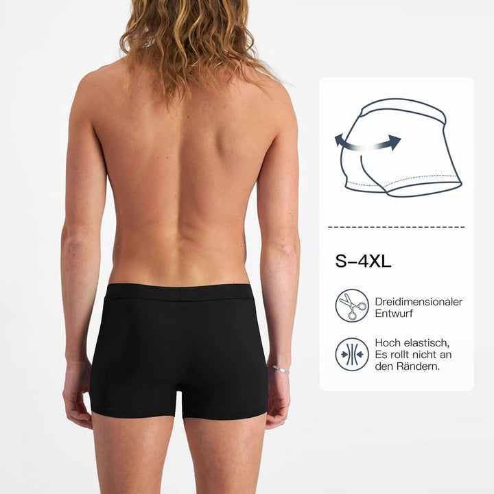Fullluwaa Boxershorts Herren 10er Pack Baumwolle Unterhosen Männer Ohne Kratzenden Zettel Atmungsakt