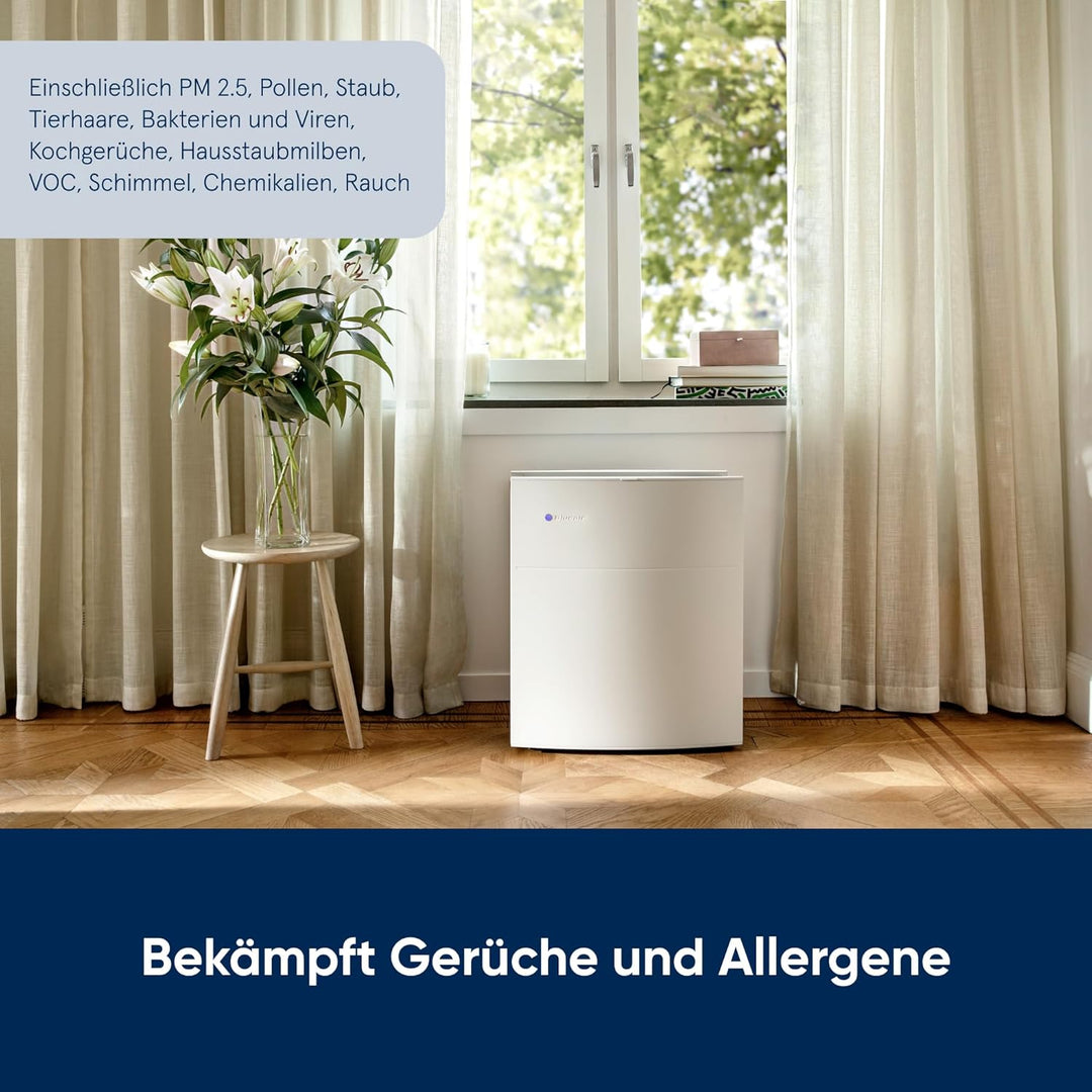 Blueair Classic 280i HEPASilent Luftreiniger für 26-62 m2 mit SmokeStop Partikel- und Aktivkohle Fil