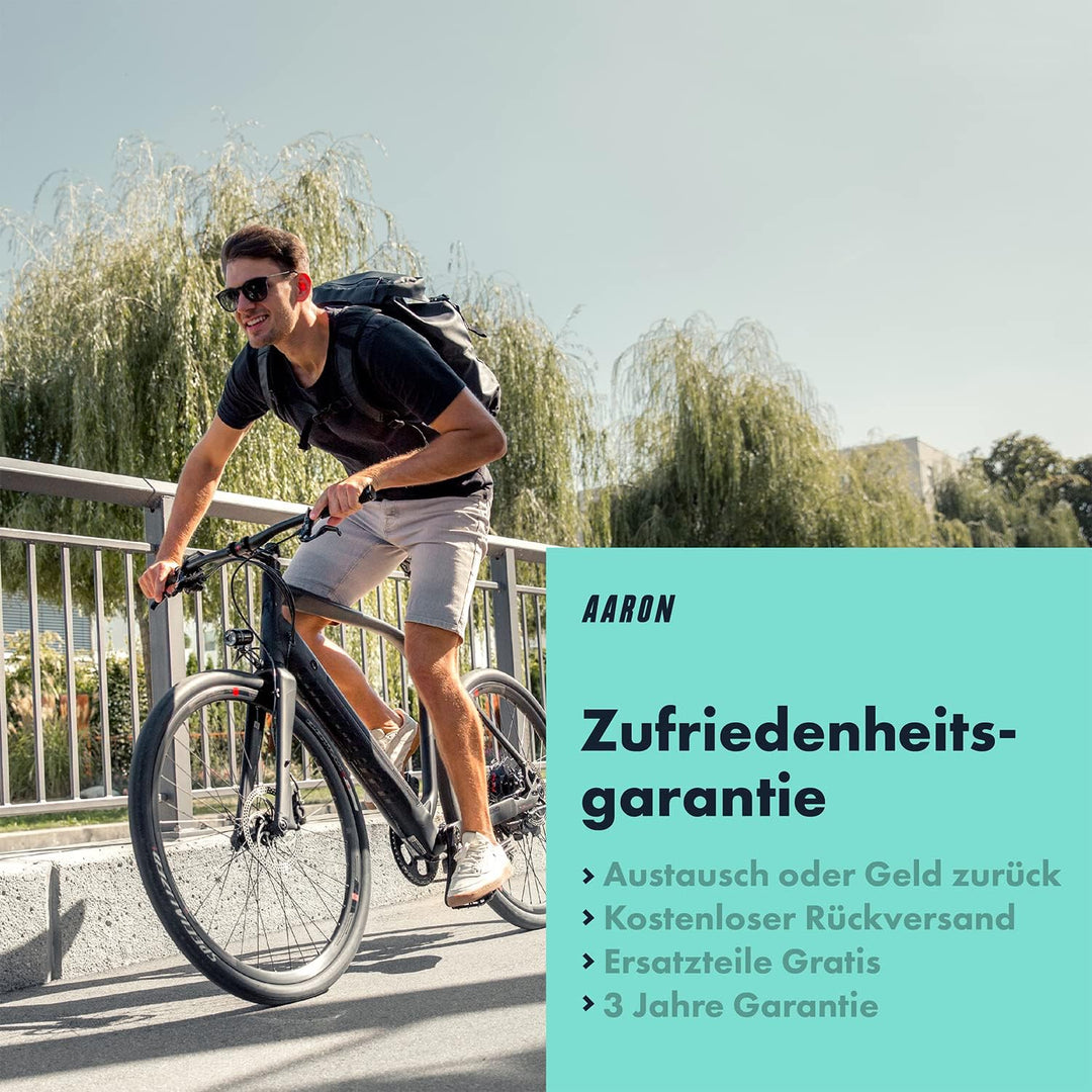 AARON Pocket One Mini Fahrradpumpe für alle Ventile - kompakte Luftpumpe passend für jeden Rahmen -