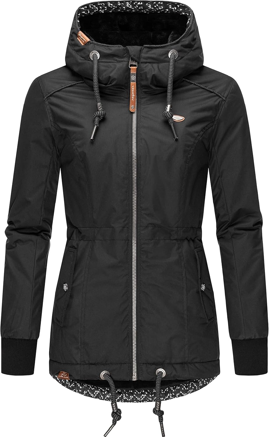 Ragwear Damen Winterjacke Outdoorjacke mit Kapuze YM-Danka XS-6XL S Black21, S Black21