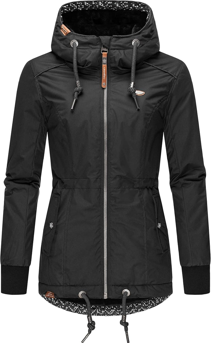 Ragwear Damen Winterjacke Outdoorjacke mit Kapuze YM-Danka XS-6XL S Black21, S Black21