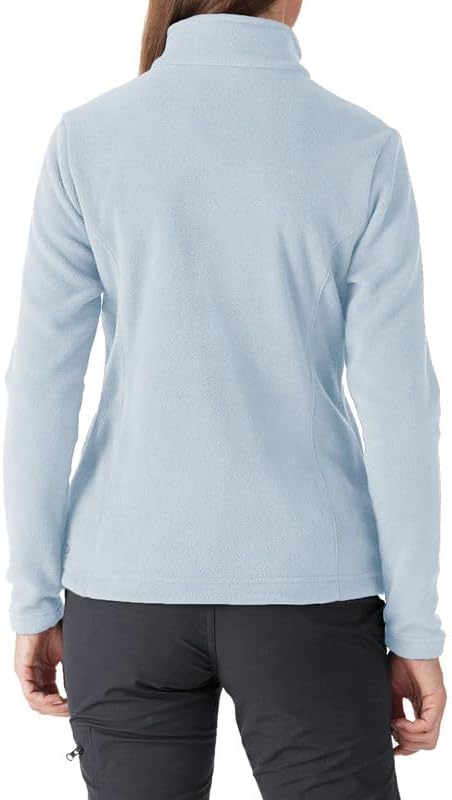 Outdoor Ventures Damen Fleecejacke mit Durchgehendem Reissverschluss Stehkragen Frauen Leichte Fleec