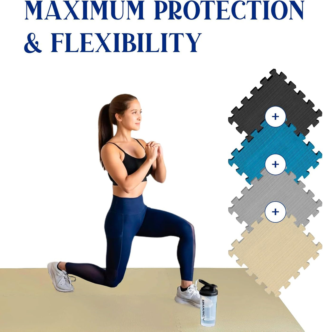 Ediesi, Bodenschutzmatte Fitness, Puzzlematte Boden, Pool Schutzmatte, Home Gym, Tatami, Gummimatte,