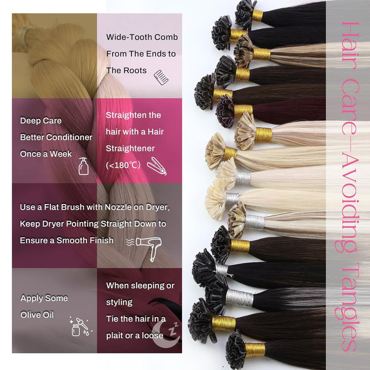 Moresoo Bonding Extensions Echthaar Blond 1g U Tip Extensions Echthaar Remy Keratin Hot Fusion Haarv