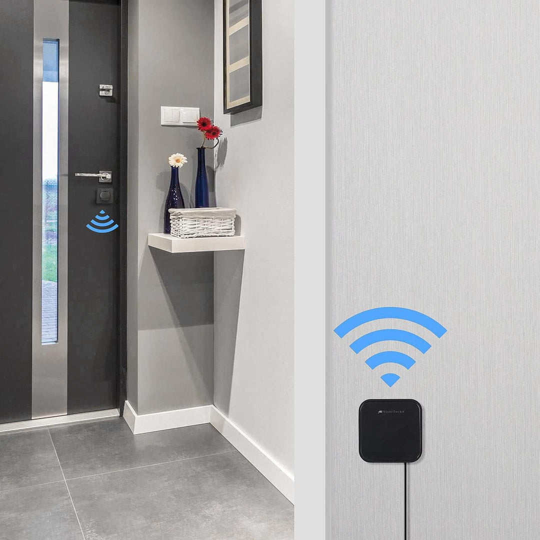 VisorTech Türzylinder: Elektronischer Tür-Schliesszylinder, Transponder, App, IP65, m Gateway (Elekt